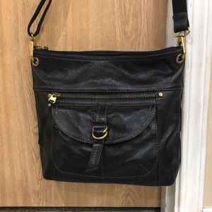 Fossil black crossbody handbag